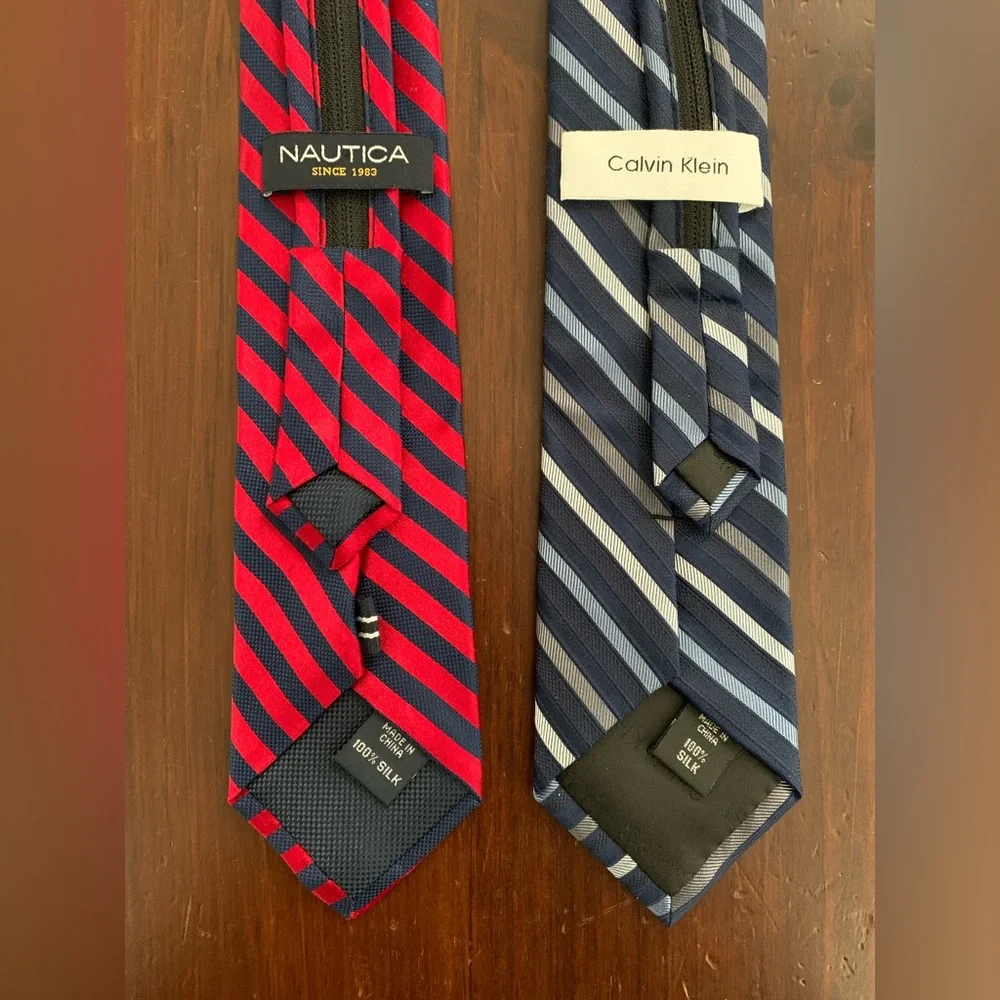 Calvin Klein & Nautica Zipper Ties (5-8 yrs old)